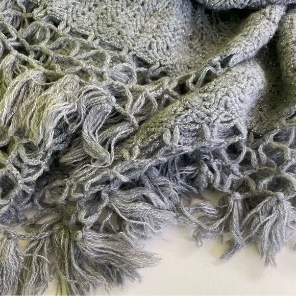 Mixit Gray Fringe Infinity Scarf - Picture 3 of 5